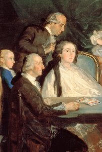 Infant Don Luis de Borbons familie, 1783-84 olie på lærred, detalje af 214612